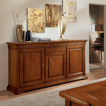 Credenzone Edera tre porte con cassetti