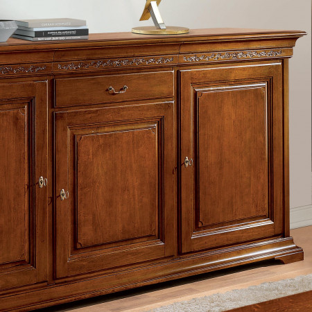 Credenzone Edera tre porte con cassetti