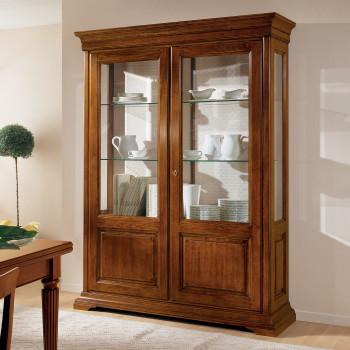 Vetrina Edera due porte liscia