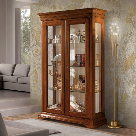 Vetrina Edera liscia due porte