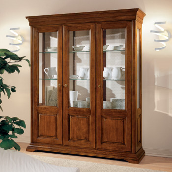 Vetrina Edera liscia a tre porte