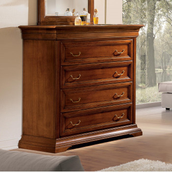 Comò Edera liscio 5 cassetti