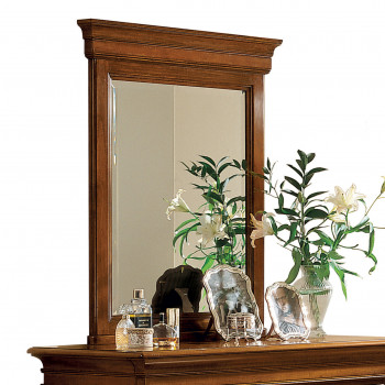 Specchiera Edera liscia rettangolare in stile classico