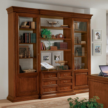 Componibile Edera liscio con ante e cassetti