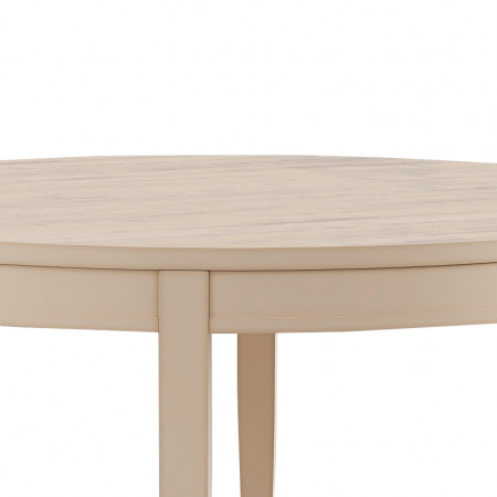 Tavolo rotondo con decoro onda, dettaglio del piano