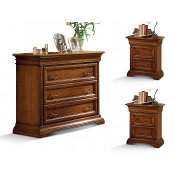 Trittico Edera liscio classico in legno