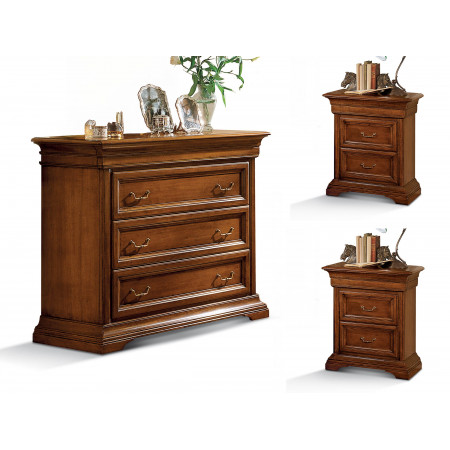 Trittico Edera liscio classico in legno