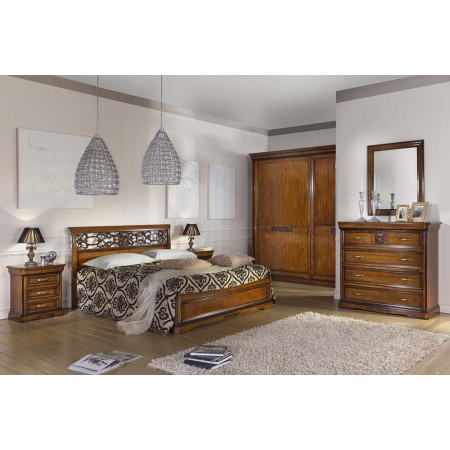 Camera da letto armadio pannelli legno
