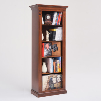 Libreria a giorno classica con ripiani regolabili