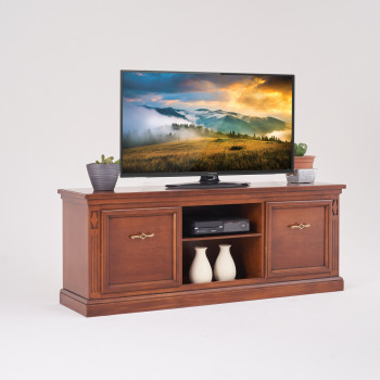 Porta TV classico 2 cassetti 1 vano, dettaglio laterale