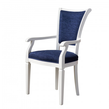 Capotavola Garda bianco con seduta blu