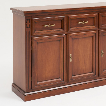 Credenza in legno 3 porte 3 cassetti