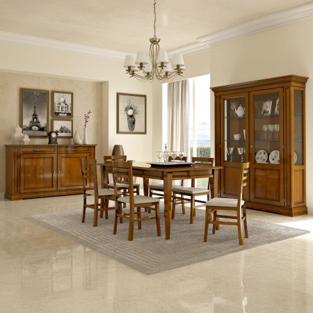 Credenza 2 porte con pannello liscio, dettaglio ante