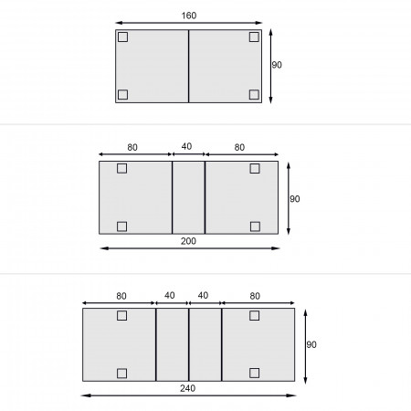 Sala classica in legno con tavolo rettangolare