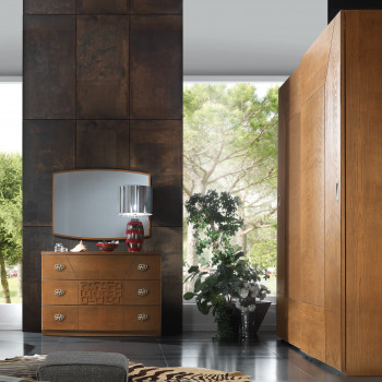 Armadio due ante in legno frassino spazzolato