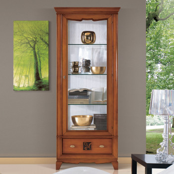 Argentiera anta dx a battente, dettaglio piedini e cassetto