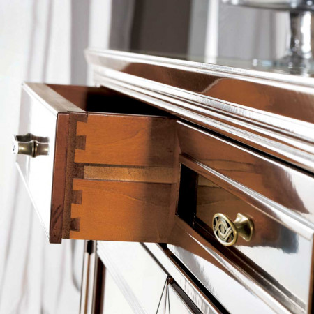 Credenza 3 ante battenti 5 cassetti dettaglio cassetto