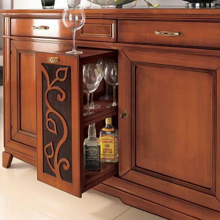 Credenza 2-a battenti con piedini