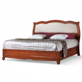 Letto imbottito 198,5x162 cm in legno toulipier Letto imbottito misura interna 198,5x162, legno e tessuto