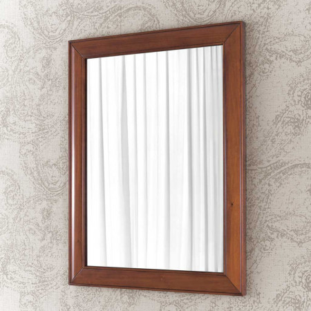 Specchiera semplice in legno, dettaglio cornice