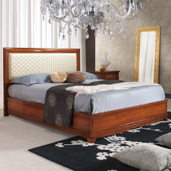 Letto semplice 198,5x162 con testata imbottita