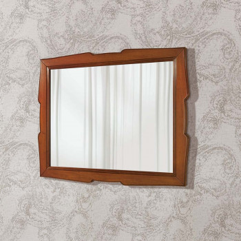 Specchiera rettangolare, dettaglio legno massello