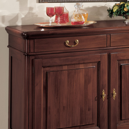 Credenza 2 porte e 2 cassetti, dettaglio frontale