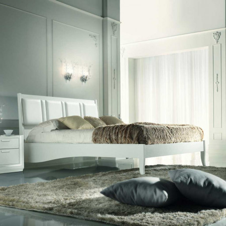 Letto imbottito in stile classico contemporaneo