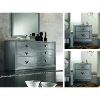 Gruppo comò e comodini Giselle, dettaglio frontale