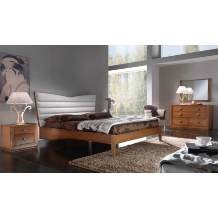Camera da letto stile classico contemporaneo, armadio legno