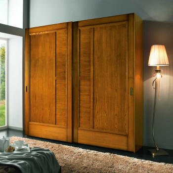 Armadio 2 ante scorrevoli legno frassino
