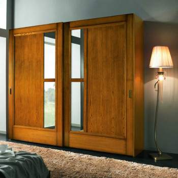 Armadio 2 ante scorrevoli con specchi lisci