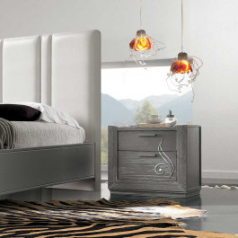 Letto imbottito in stile classico contemporaneo, dettagli testata
