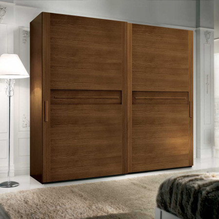 Gruppo comò e comodini in stile classico contemporaneo, dettaglio del legno