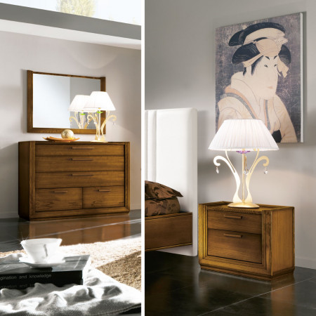 Letto imbottito in stile classico contemporaneo, dettaglio testata