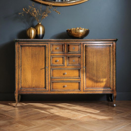 Credenza con 2 ante legno e cassetti