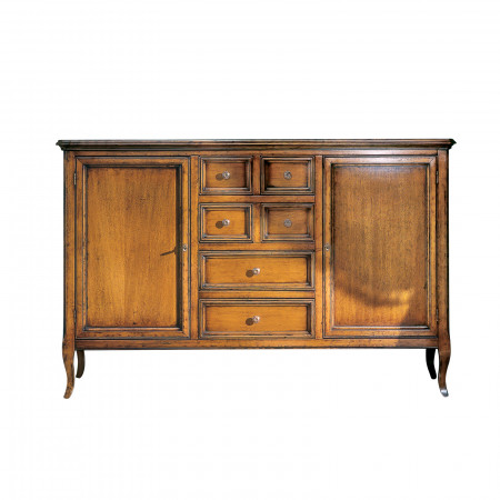 Credenza con 2 ante legno e cassetti