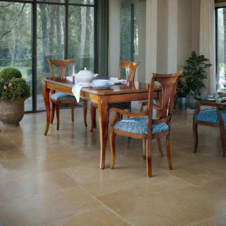 Tavolo rettangolare fisso 140x90 in legno di tanganica