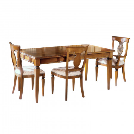 Tavolo rettangolare fisso 170x90 con sedie
