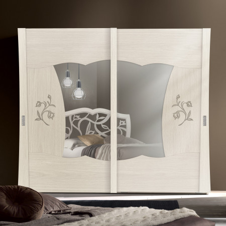 Camera da letto Ginevra Uno versione B, letto con testata imbottita