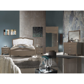 Camera da letto Ginevra Tre con letto testata imbottita