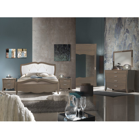 Camera da letto Ginevra Tre con letto testata imbottita