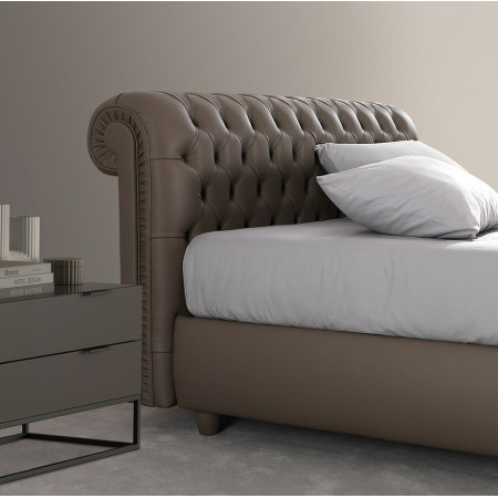 Letto Chester artigianale con contenitore