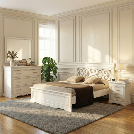 Camera matrimoniale Poesia in legno classica ed elegante