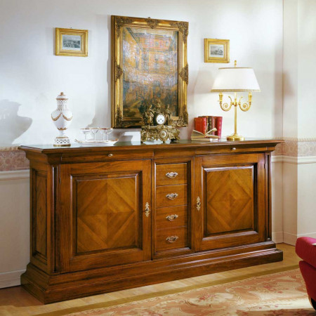 Dettaglio tavolo senza intarsio allungabile da 170x90 a 250x90