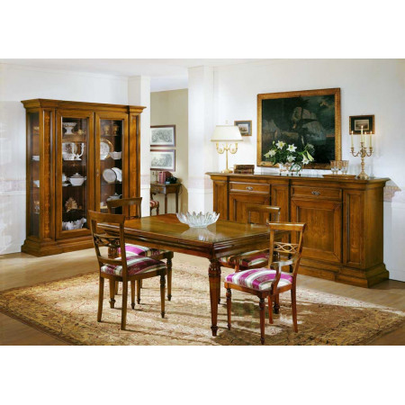Credenza 2 ante e 2 antine laterali in legno