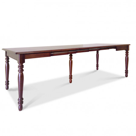 Tavolo consolle allungabile 100 x 55/305 con gambe tornite