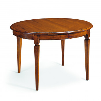 Tavolo con piano noce massello allungabile dettaglio gambe