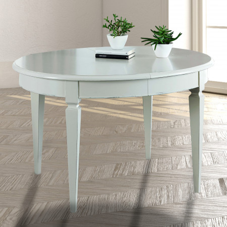 Tavolo ovale allungabile 150x110, dettaglio del piano