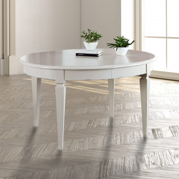 Tavolo ovale allungabile dettaglio gambe legno